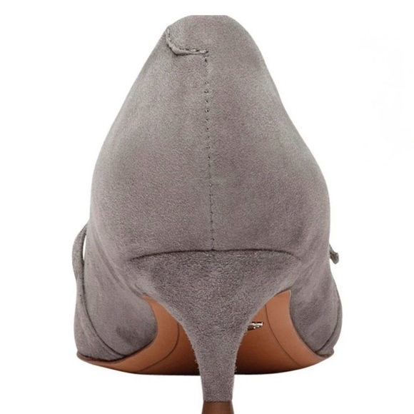 Vionic Minnie Kitten Heel Shoe Charcoal Gray Kid Suede Women’s Pumps Size 10 - Picture 5 of 16